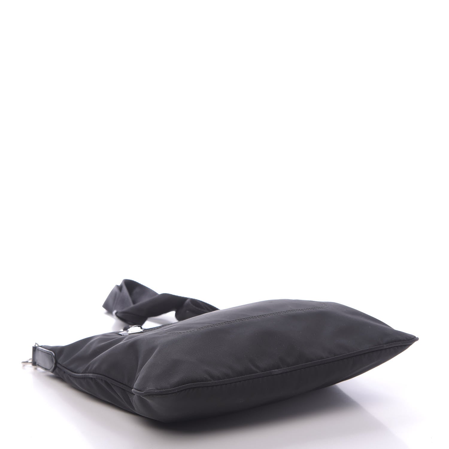 Prada Nylon Vela Flat Messenger Bag Black 3 of 8