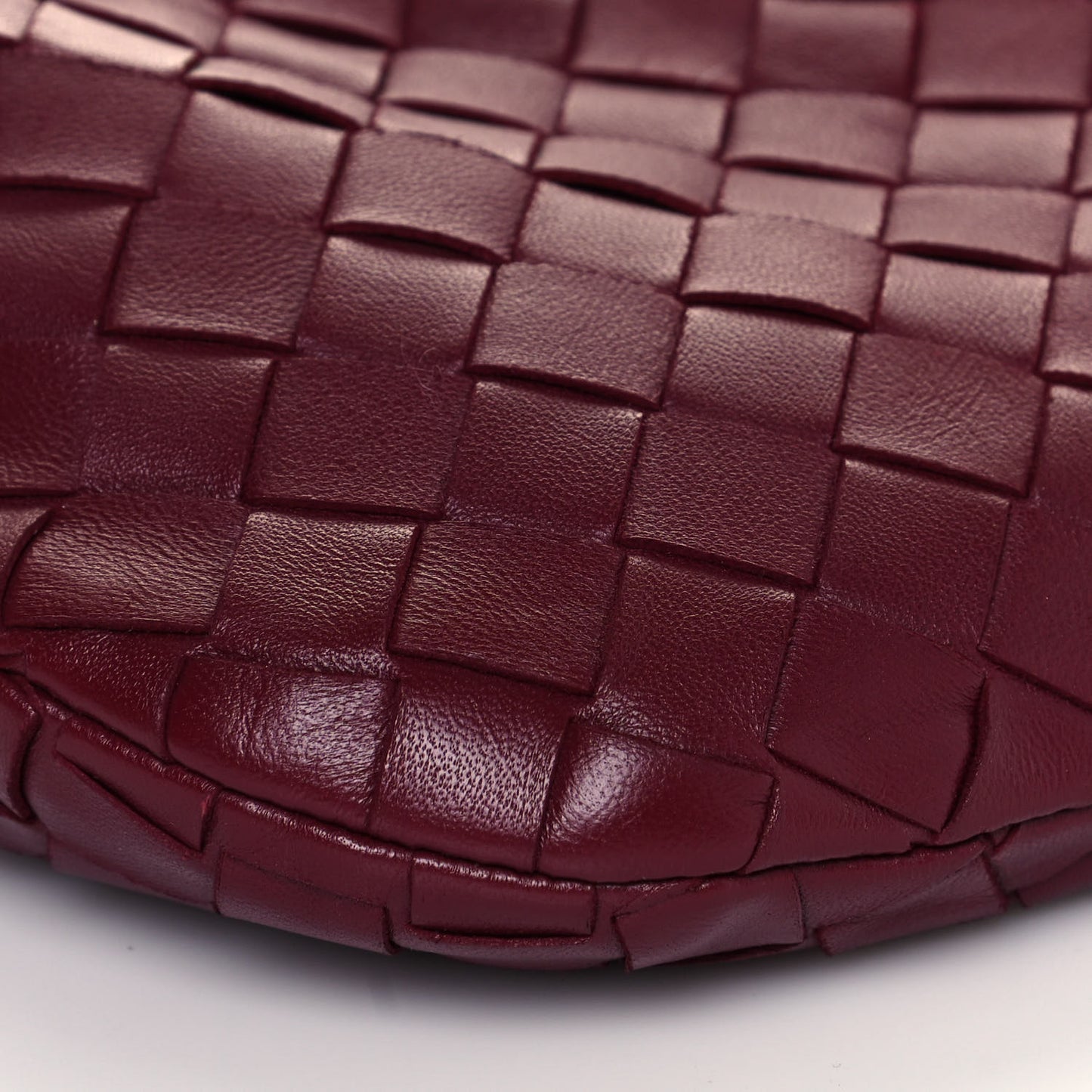 Nappa Intrecciato Mini Jodie Dark Red