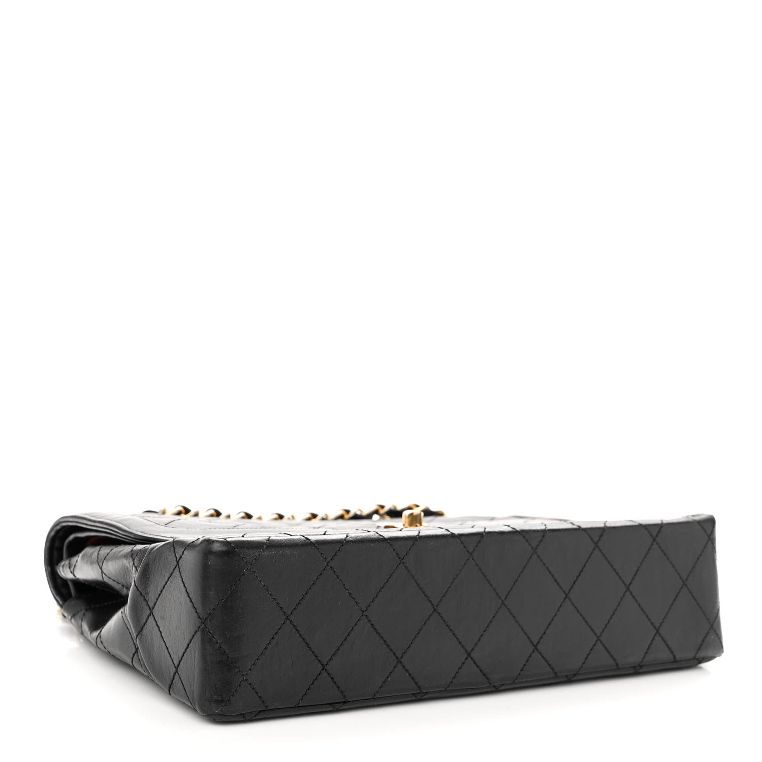 Chanel Lambskin Quilted Medium Double Flap Bag Black 4 of 11