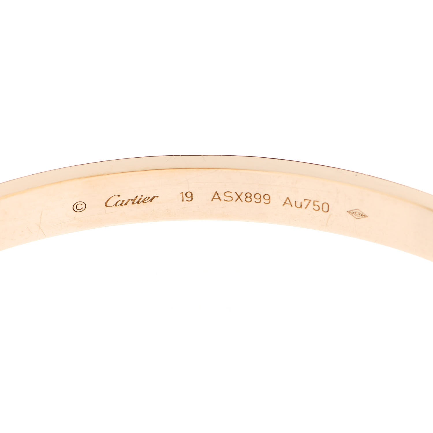 Cartier 18K Yellow Gold LOVE Bracelet 19 4 of 6