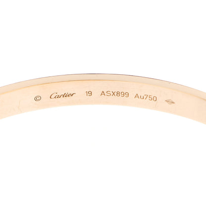 Cartier 18K Yellow Gold LOVE Bracelet 19 4 of 6