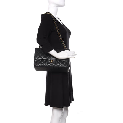 Chanel Caviar Quilted Jumbo Double Flap Black 2 of 10
