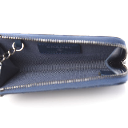 Chanel Caviar Quilted Key Holder Case Navy 5 of 7