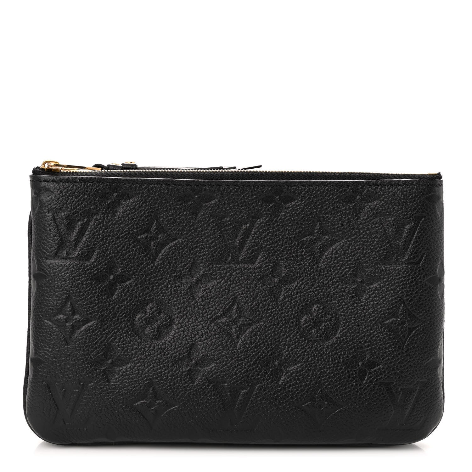 Louis Vuitton Empreinte Double Zip Pochette Black 1 of 11