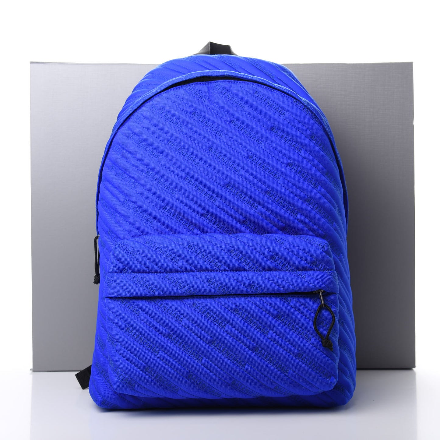 Canvas Logo Matelasse Explorer Backpack Bleu Cobalt