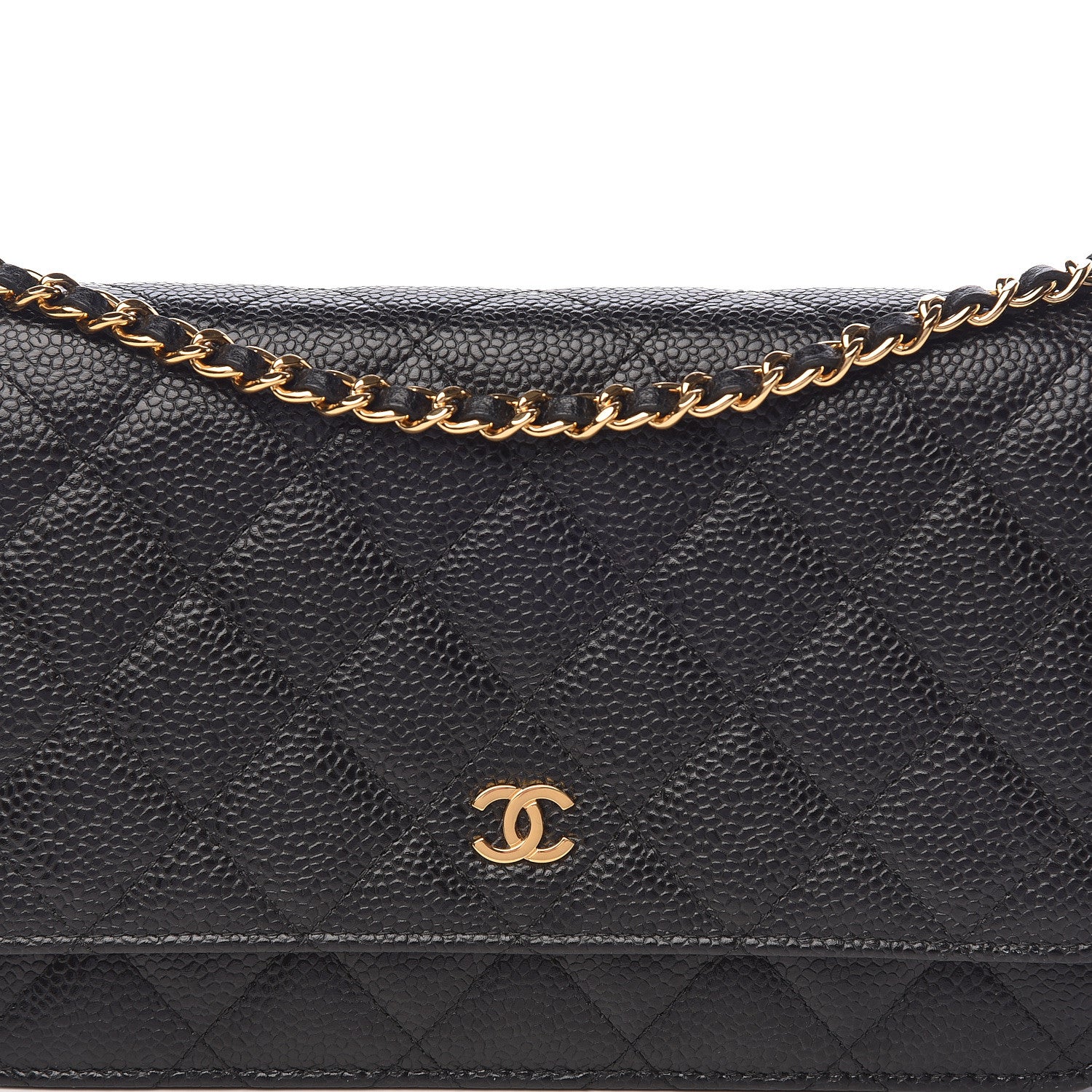 Chanel Caviar Quilted Wallet On Chain WOC Black 9 of 13