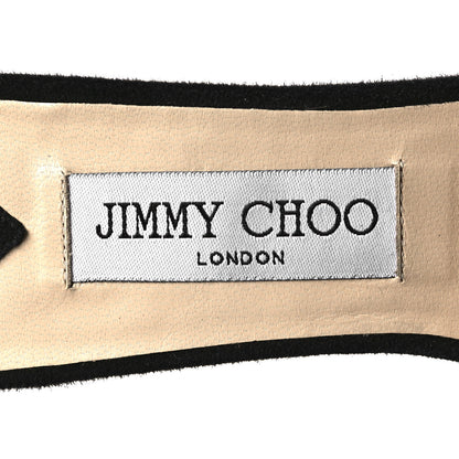 Jimmy Choo Suede Cork DeeDee Platform Wedge Slide Sandals 37 Black 8 of 8