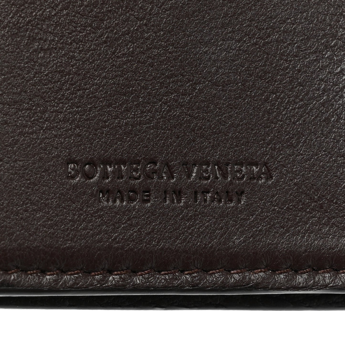 Nappa Intrecciato Leopard Print Continental Wallet Brown