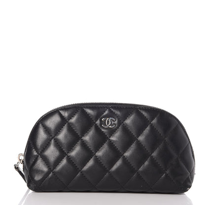 Chanel Lambskin Quilted Cosmetic Case Black 1 of 13