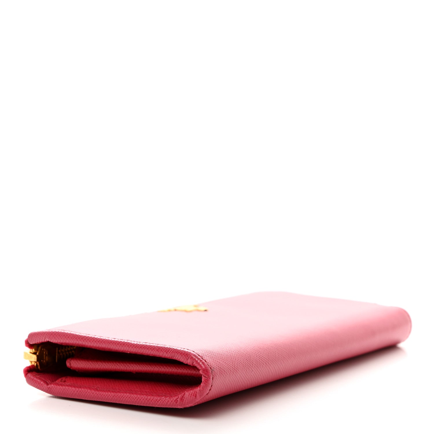 Prada Saffiano Move Half Zip Wallet Peonia 4 of 7