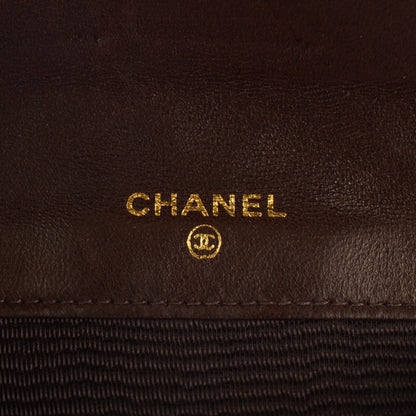Chanel Lambskin Stitched Compact French Wallet Brown 7 of 8