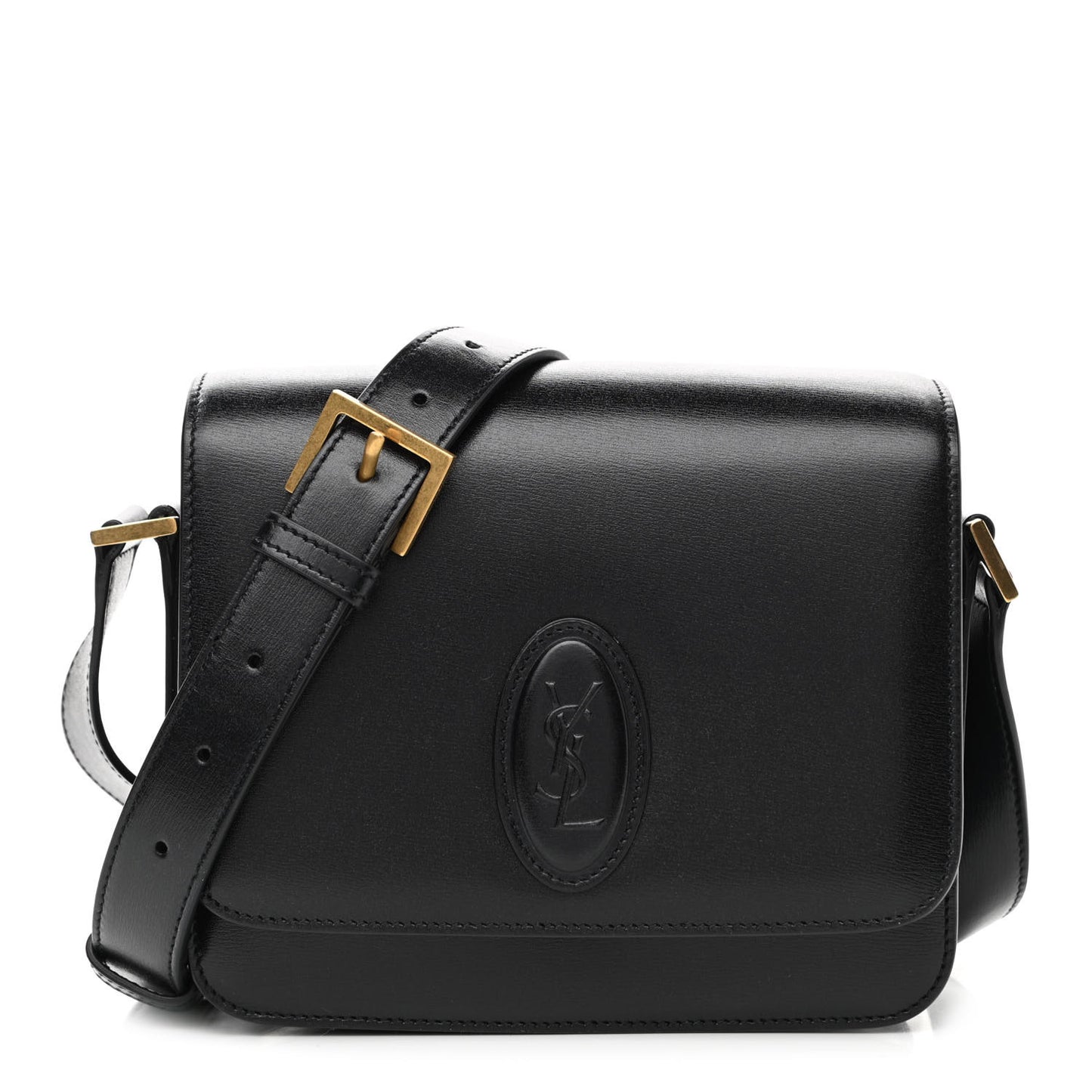 Calfskin Le 61 Shoulder Bag Black