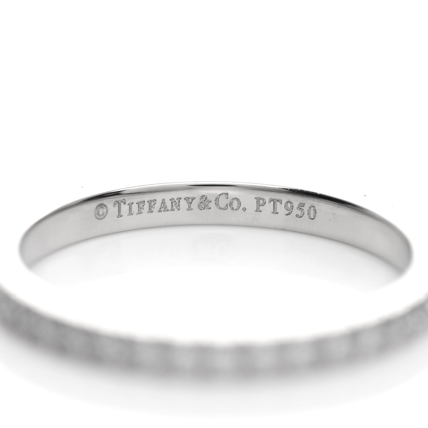 Platinum Diamond .34ctw Soleste Eternity Band Ring 52 6