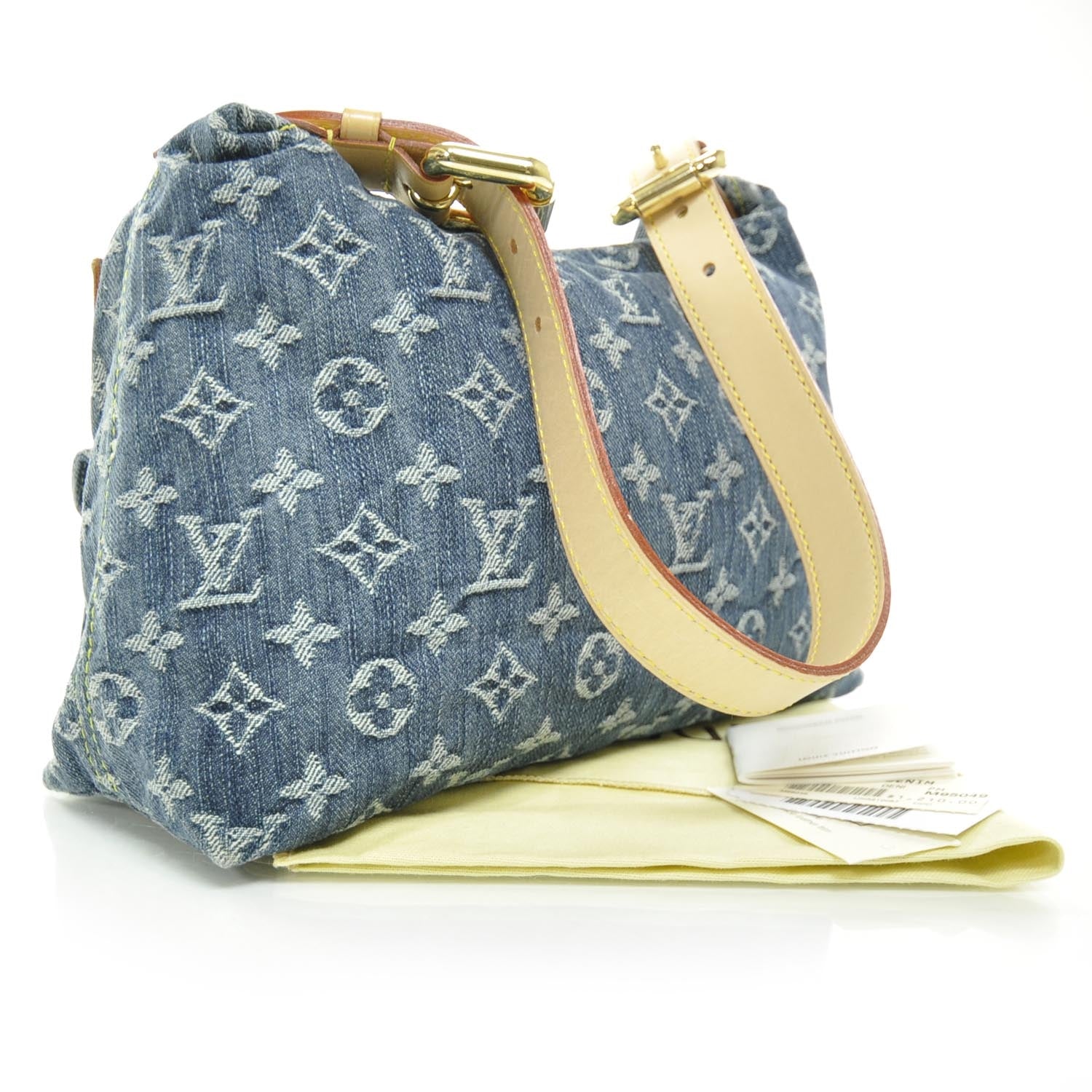 Louis Vuitton Monogram Denim Baggy PM Blue 3 of 9