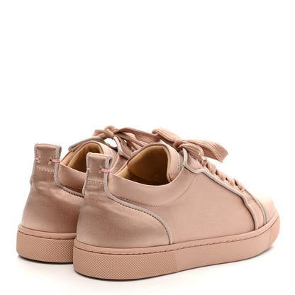 Christian Louboutin Louis Junior Satin Orlato Flat Sneakers 35 Nude 2 4 of 8