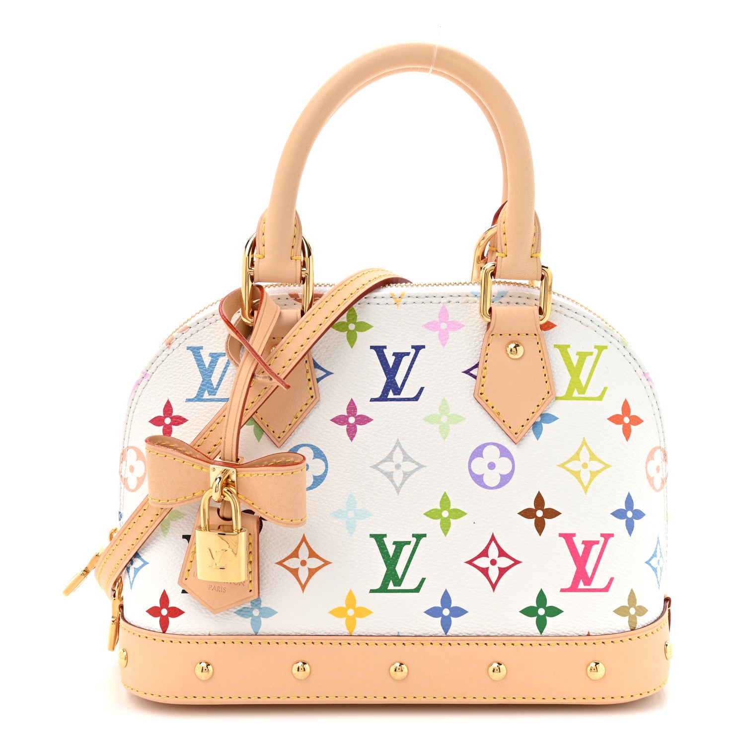 Louis Vuitton LV x TM Monogram Multicolor Alma BB White 1 of 8