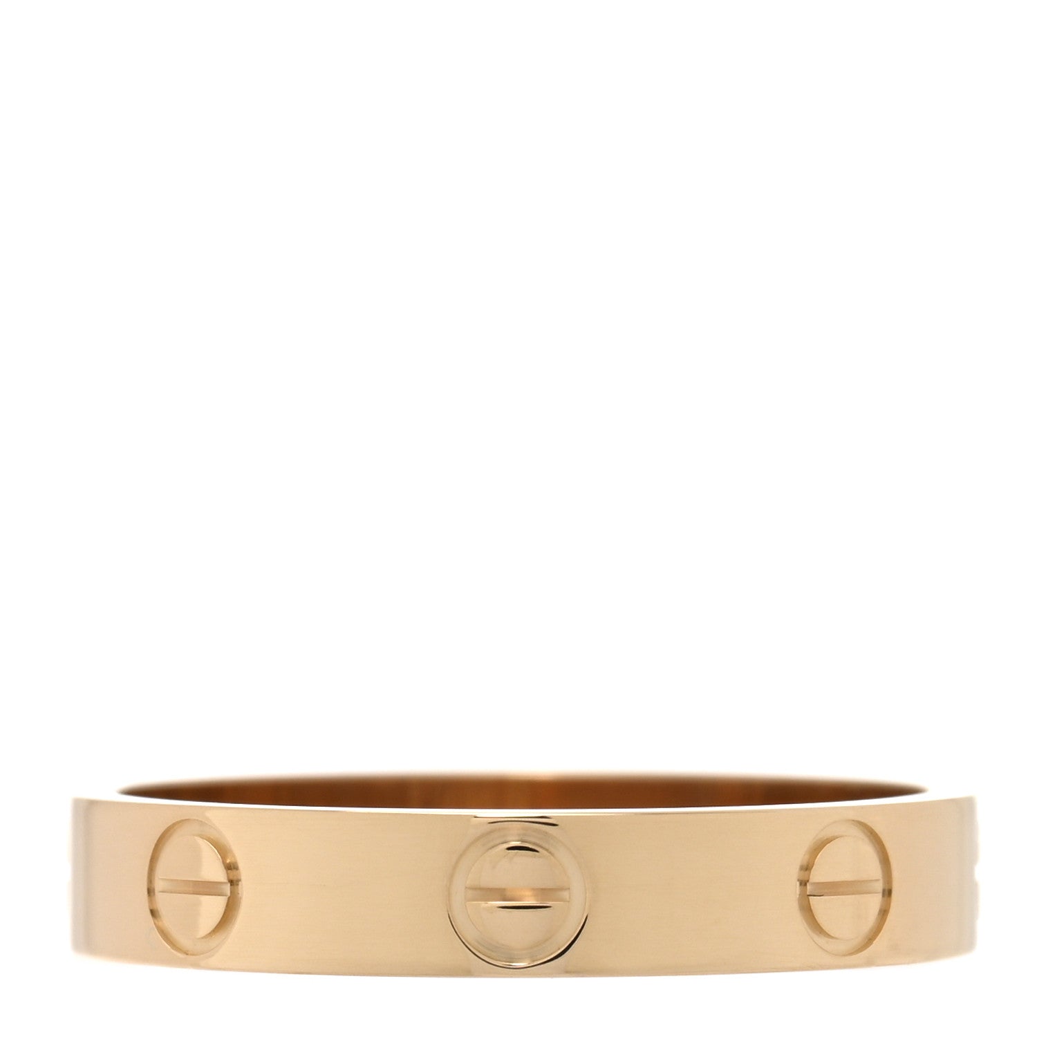 Cartier 18K Yellow Gold 3.5mm LOVE Wedding Band Ring 56 7.5 3 of 4