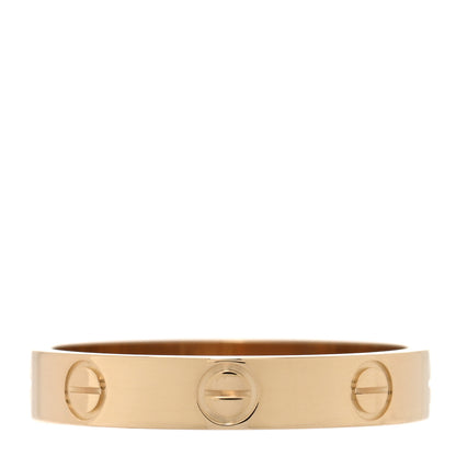 Cartier 18K Yellow Gold 3.5mm LOVE Wedding Band Ring 56 7.5 3 of 4