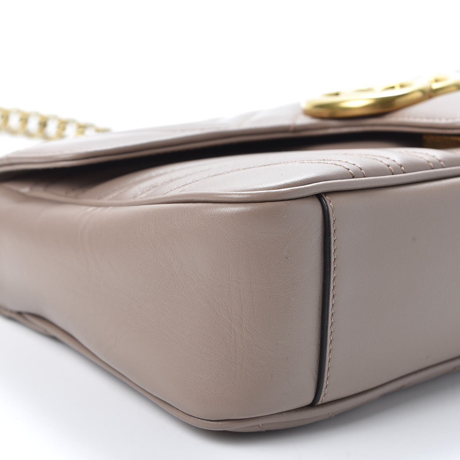 Gucci Calfskin Matelasse Small GG Marmont Shoulder Bag Porcelain Rose 5 of 9