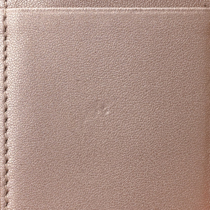 Christian Dior Metallic Lambskin Cannage Lady Dior Lotus Wallet Gold 10 of 10