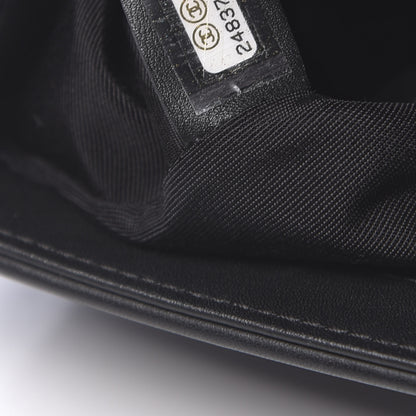 Chanel Lambskin Quilted Medium Boy Flap Black 7 of 10