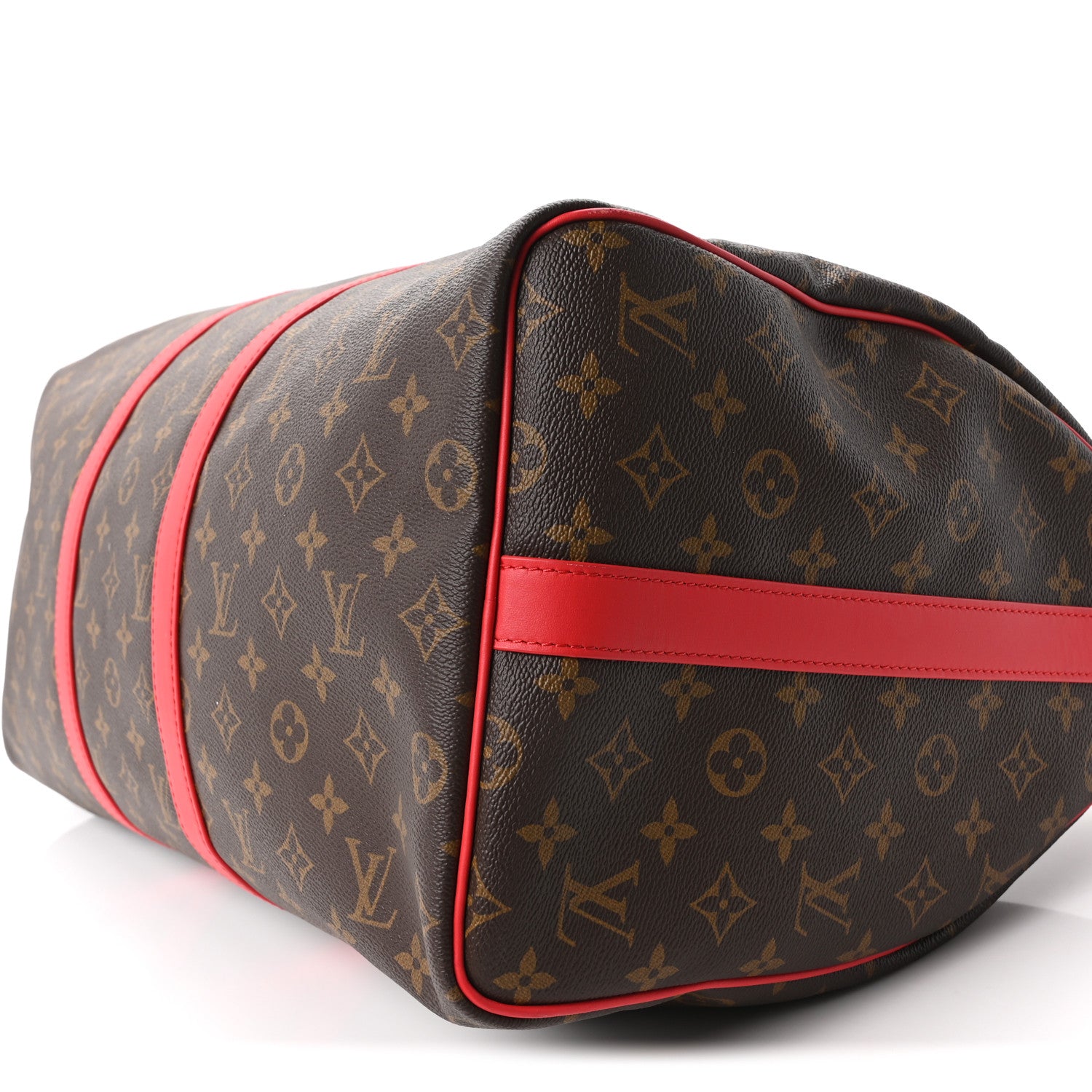 Louis Vuitton Calfskin Monogram Keepall Bandouliere 50 Coquelicot 8 of 8