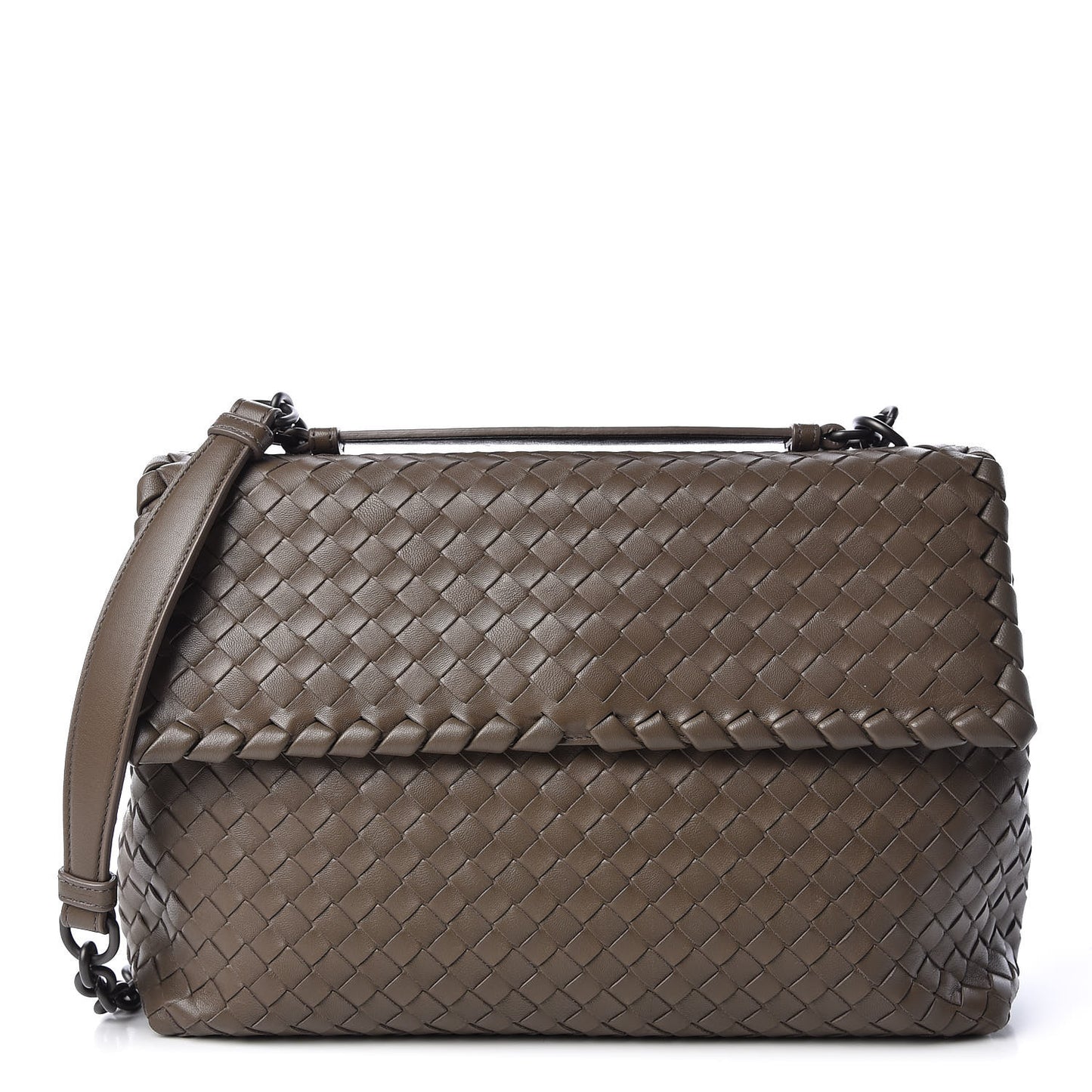 Nappa Intrecciato Medium Olimpia Bag Steel