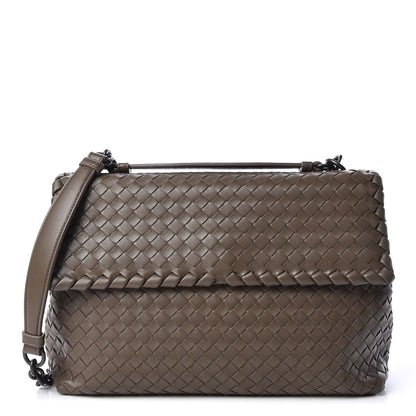 Bottega Veneta Nappa Intrecciato Medium Olimpia Bag Steel 1 of 9