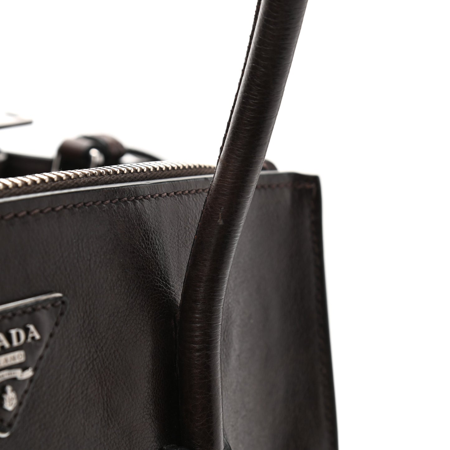 Glace Calfskin Twin Pocket Tote Moro