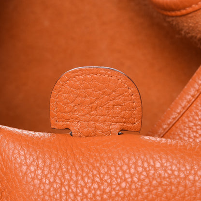 Hermes Taurillon Clemence Evelyne III GM Orange 7 of 13