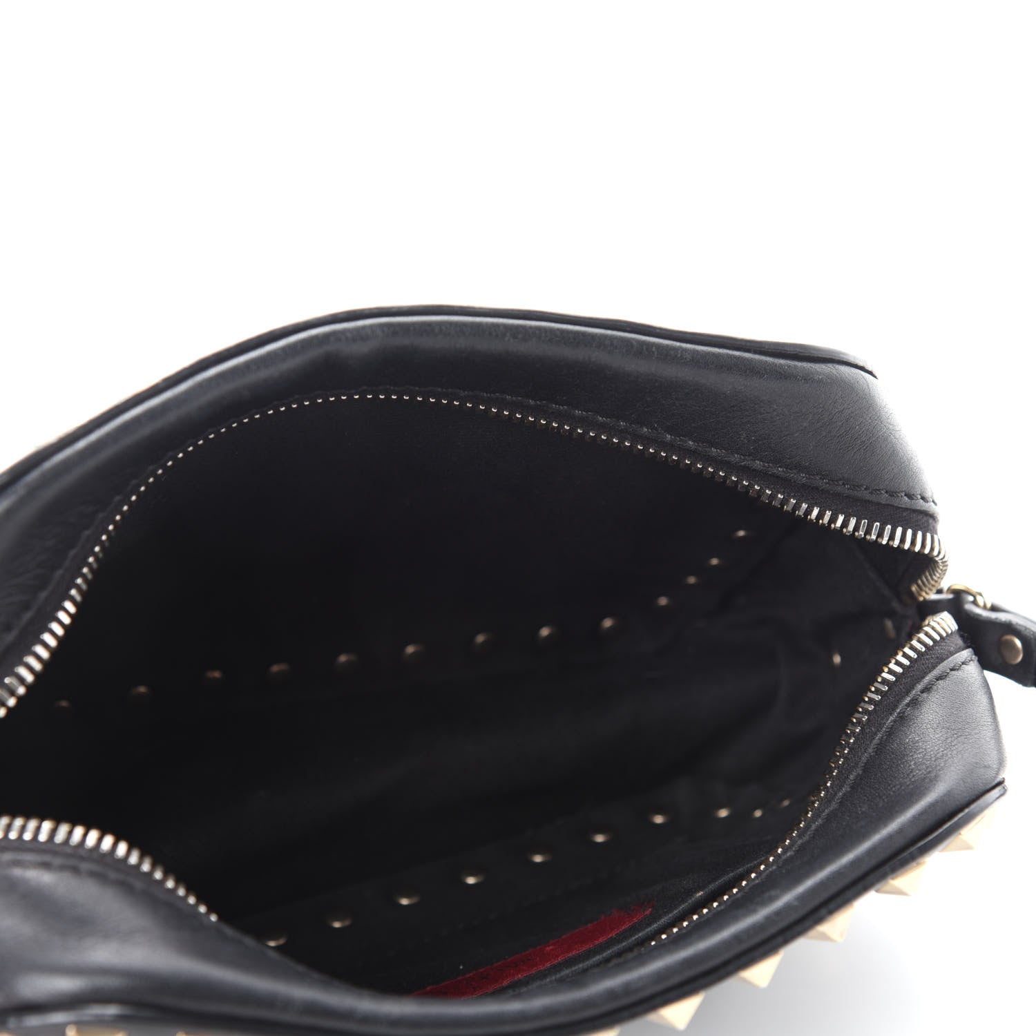 Valentino Garavani Calfskin Rockstud Camera Crossbody Bag Black 5 of 9