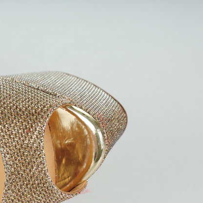 Christian Louboutin Glitter Fabric Altareva 160 Pumps 36 Gold 8 of 11