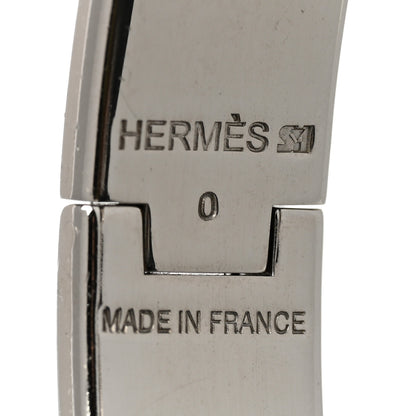 Hermes Enamel Narrow Clic Clac H Bracelet GM Black 4 of 7