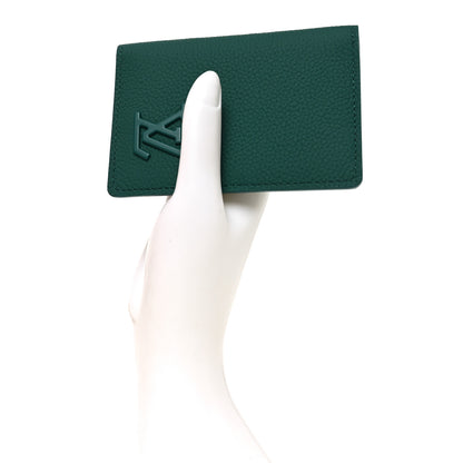 Louis Vuitton Grained Calfskin Aerogram Pocket Organizer Forest Green 2 of 7