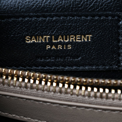 Saint Laurent Calfskin Y Quilted Monogram Small Loulou Chain Satchel Dark Beige 6 of 9