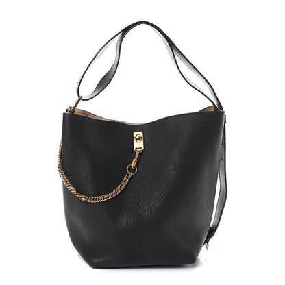 Givenchy Grained Calfskin GV Bucket Bag Black 1 of 8