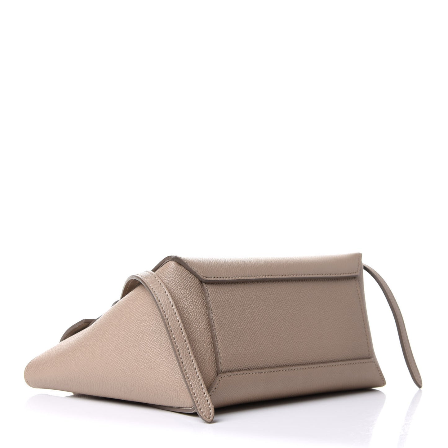Grained Calfskin Micro Belt Bag Light Taupe