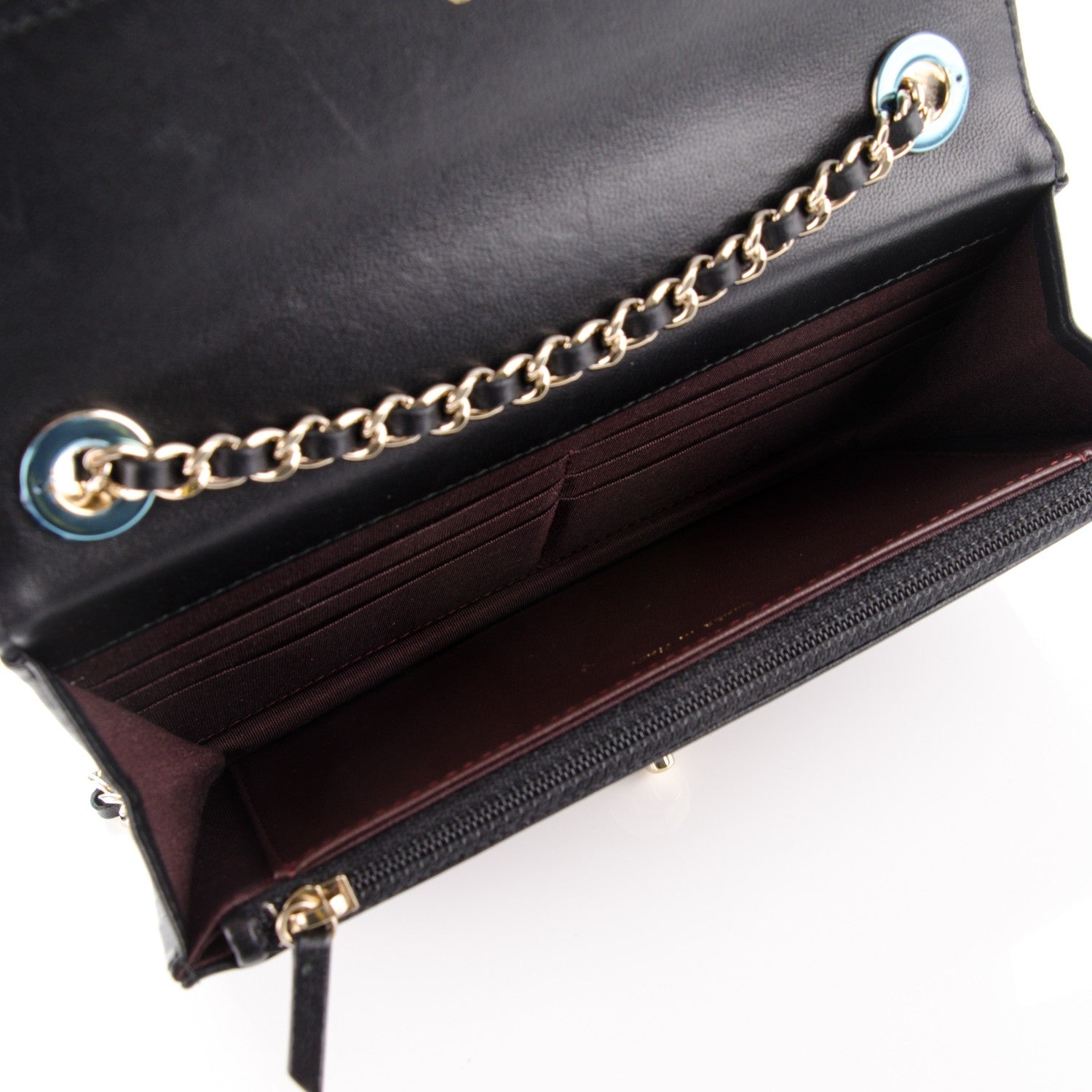 Chanel Lambskin Quilted Trendy CC Wallet On Chain WOC Black 5 of 10