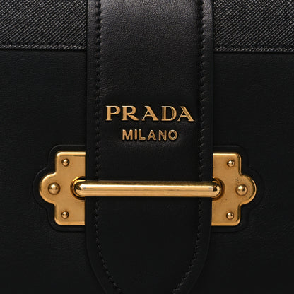 Prada City Calf Saffiano Cahier Bag Black 6 of 8