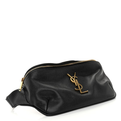 Saint Laurent Grain De Poudre Monogram Belt Bag Black 4 of 10