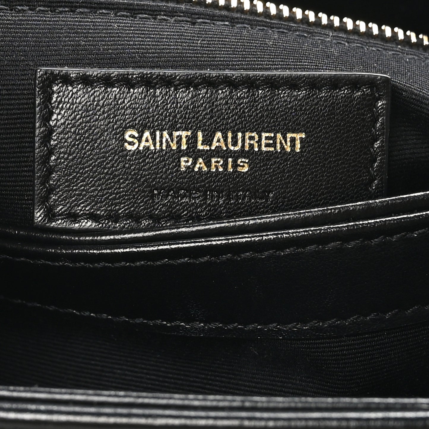 Calfskin Y Quilted Monogram Toy Loulou Crossbody Bag Black