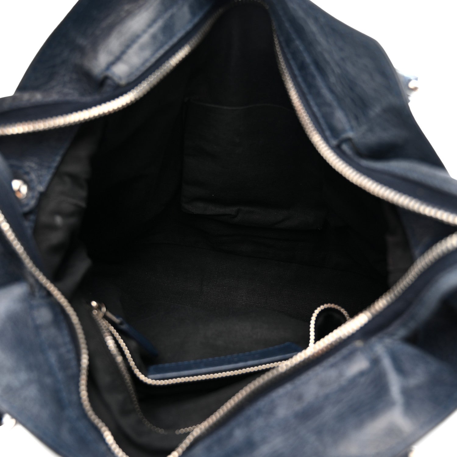 Balenciaga Agneau Giant 12 Silver Hardware Town Bleu Obscur 6 of 14