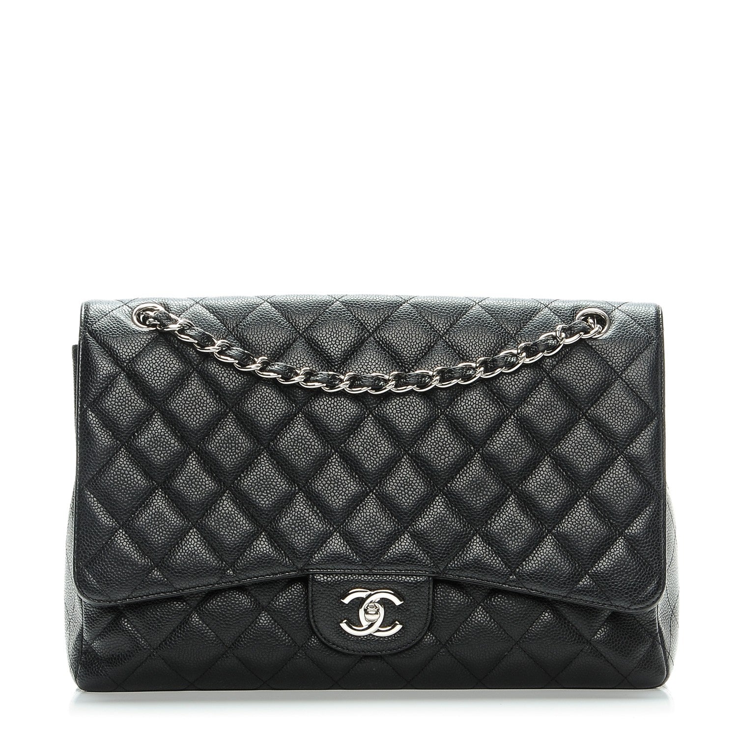 Chanel Caviar Quilted Maxi Single Flap Black 1 of 8