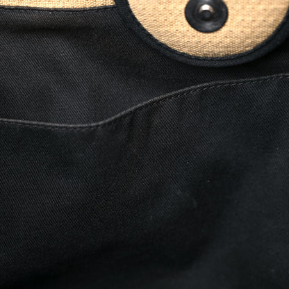 Chanel Canvas Medium Deauville Tote Beige Black 13 of 22