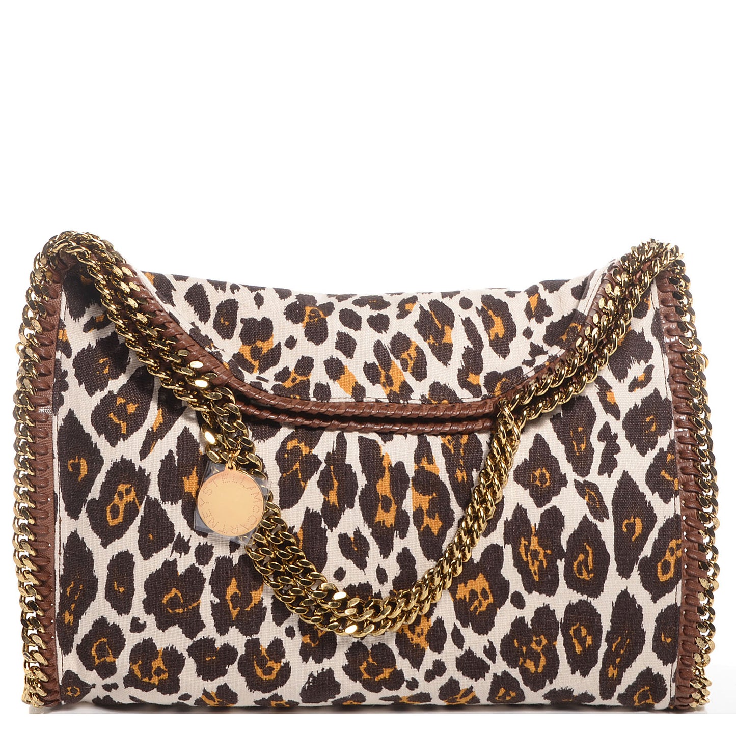 Linen Leopard Small Falabella Tote