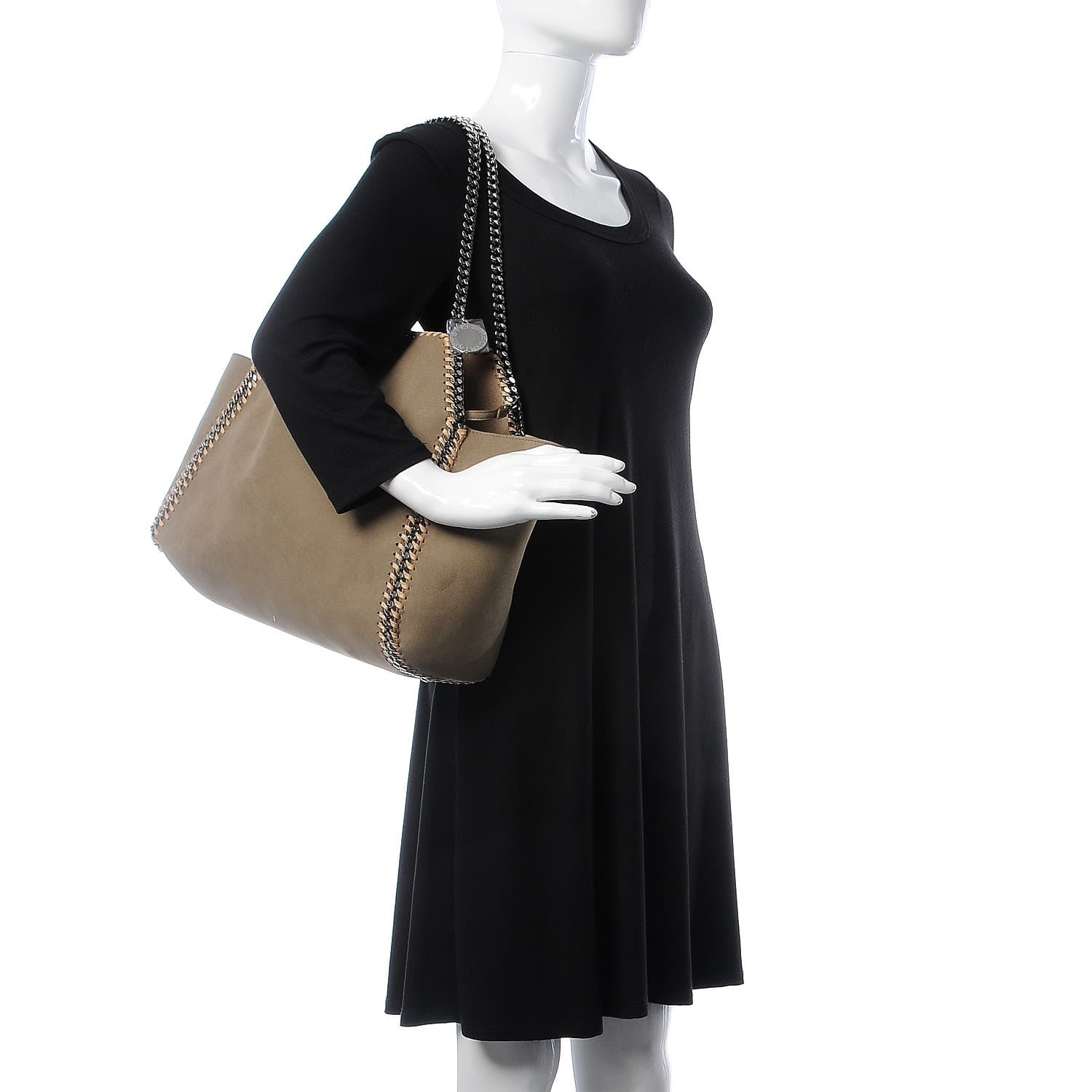 Stella McCartney Shaggy Deer Falabella Reversible Tote Clotted Cream 2 of 11