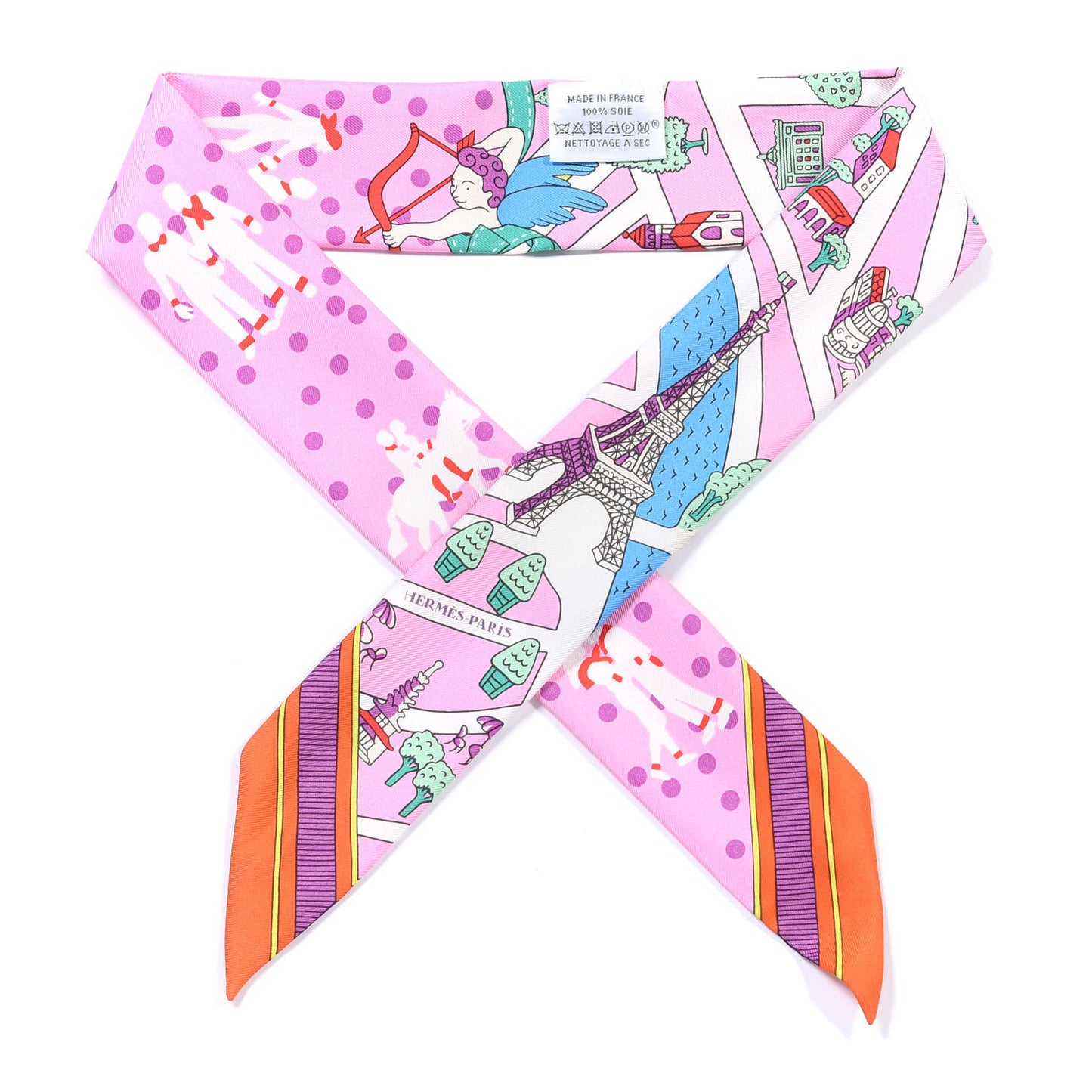 Silk Les Nouveaux Amoureux de Paris Twilly Rose Buvard White Vert