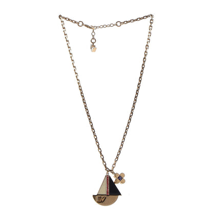 Louis Vuitton Resin Crystal Float Your Boat Pendant Necklace 3 of 7