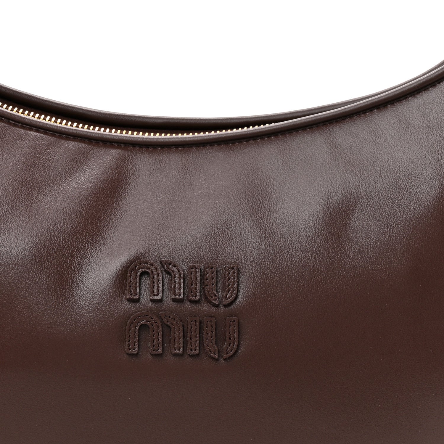 Miu Miu Calfskin Softy Piping Wander Hobo Radica 7 of 9