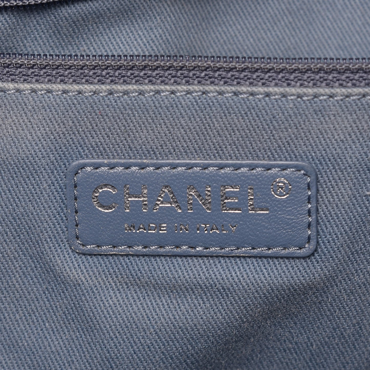 Canvas Large Deauville Tote Denim Blue